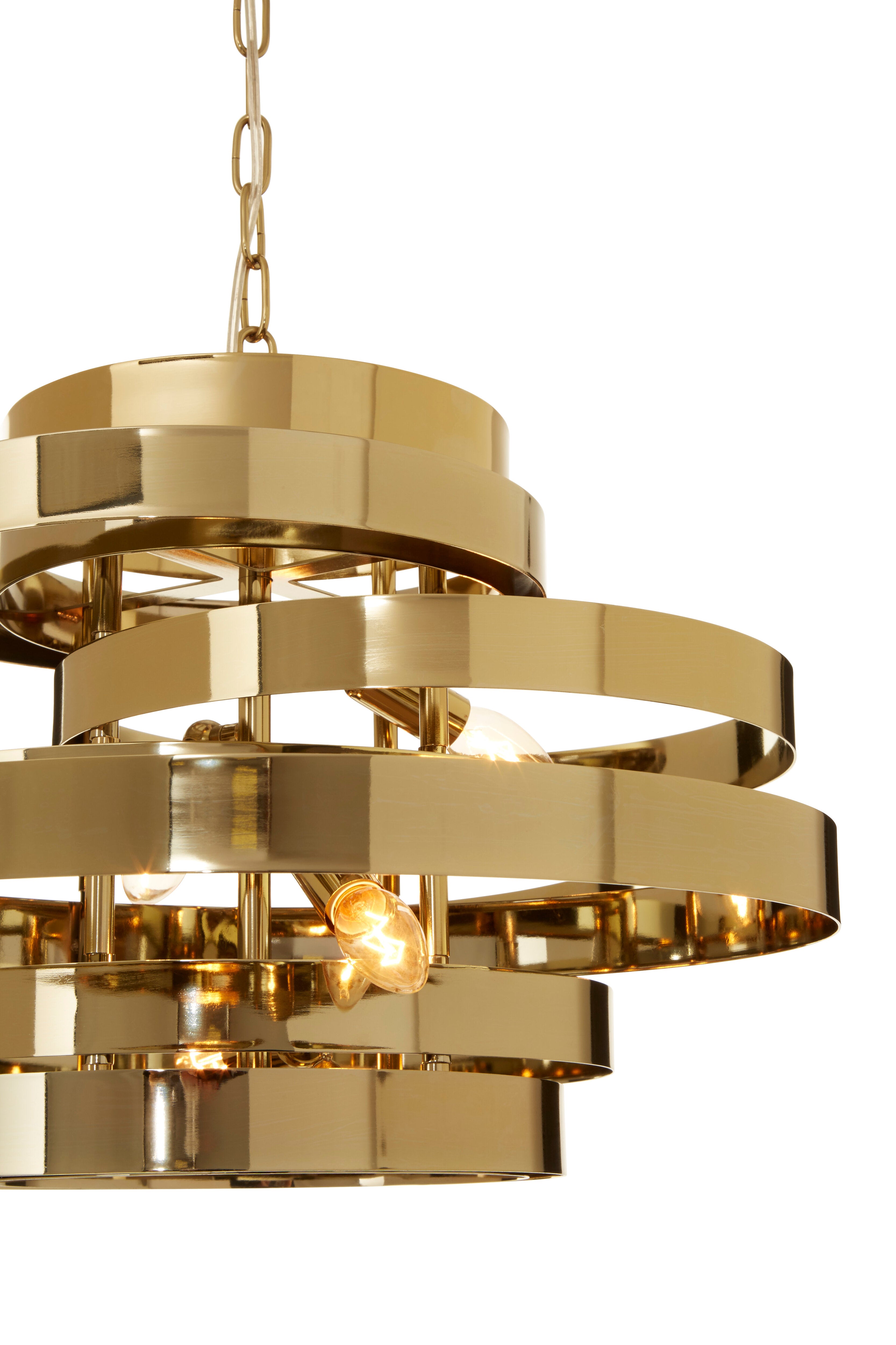 Loma 4 Bulb Gold Finish Pendant Light